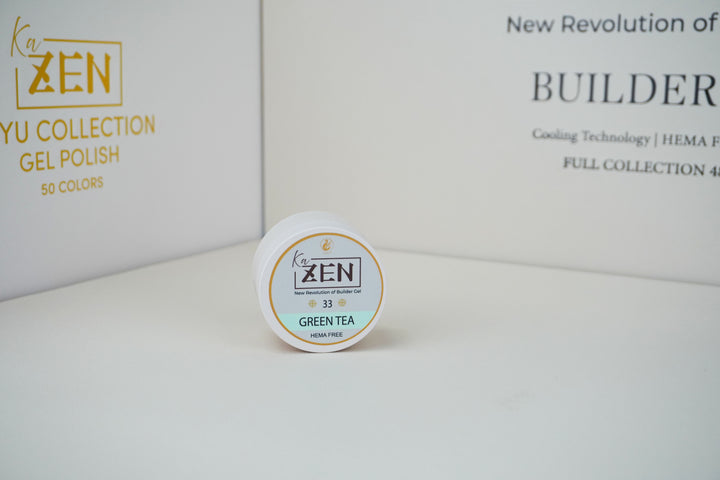 KaZEN Builder Gel – Cream Edition – Shade 33 Green tea