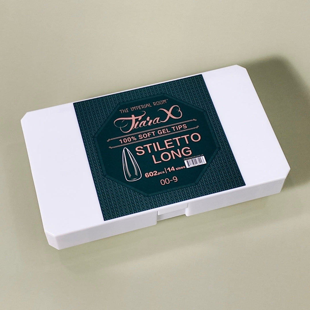 TiaraX Clear Tips Box - Stiletto Long
