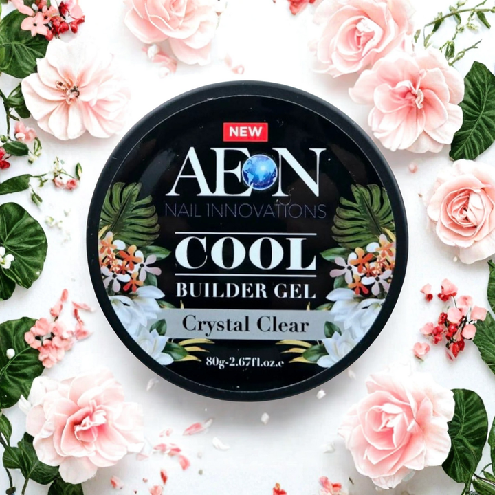 AEON JAR Cool Builder Gel (#1 Crystal Clear) | HEMA-Free & No Heat Spike Formula