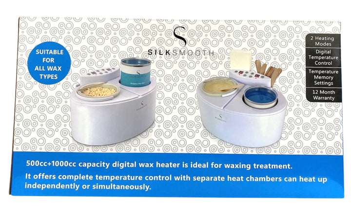 SilkSmooth Twin Wax Heater Digital 500cc + 1000cc