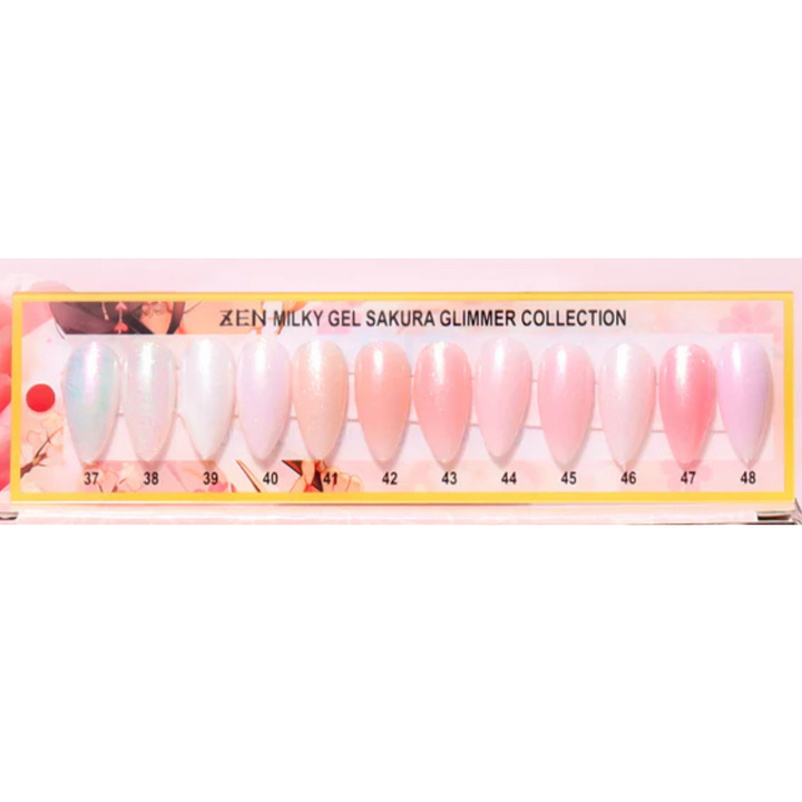 ZEN | Milky Gel Polish Sakura Glimmer Collection #46 Glimmer Glam Sakura
