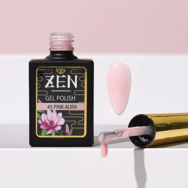 ZEN | Milky Gel Polish Sakura Glimmer Collection #45 Pink Aura