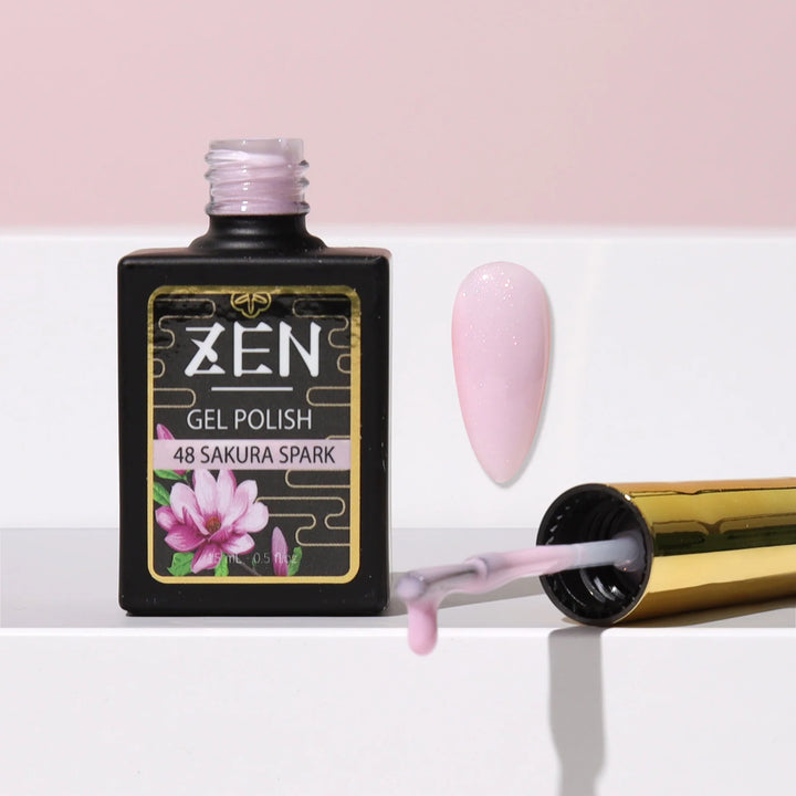 ZEN | Milky Gel Polish Sakura Glimmer Collection #48 Sakura Spark
