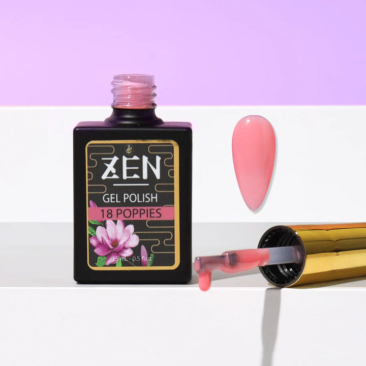 ZEN | Milky Gel Polish Winter Garden Collection #18 Poppies