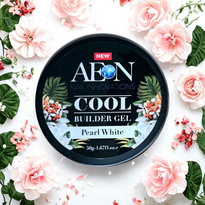 AEON JAR Cool Builder Gel (#2 Pearl White) | HEMA-Free & No Heat Spike Formula