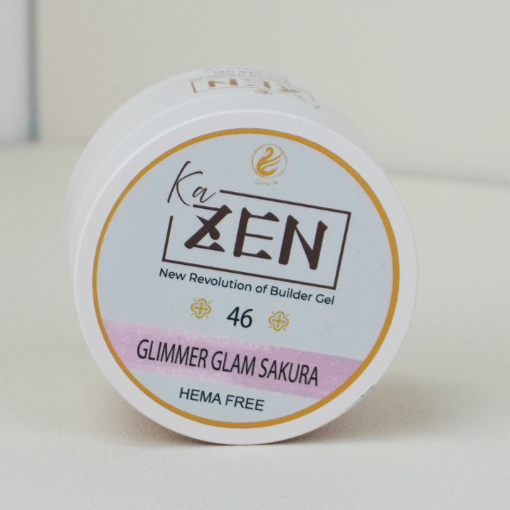 KaZEN Builder Gel – Cream Edition – Shade 46 Glimmer Glam Sakura