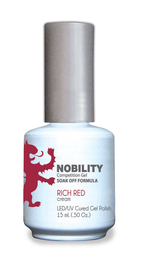LeChat Nobility Soak Off Gel Nail Polish - 32 Rich Red Cream 15ml