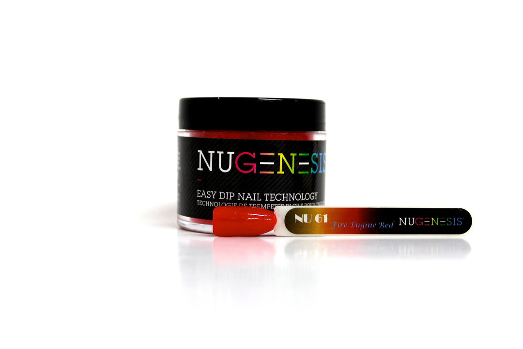 NUGENESIS Dipping Powder - NU61 Fire Engine Red 2oz