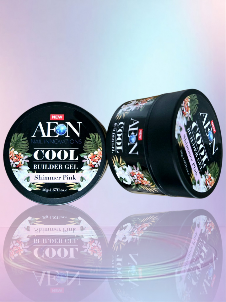 AEON JAR Cool Builder Gel 50g - Shimmer Pink