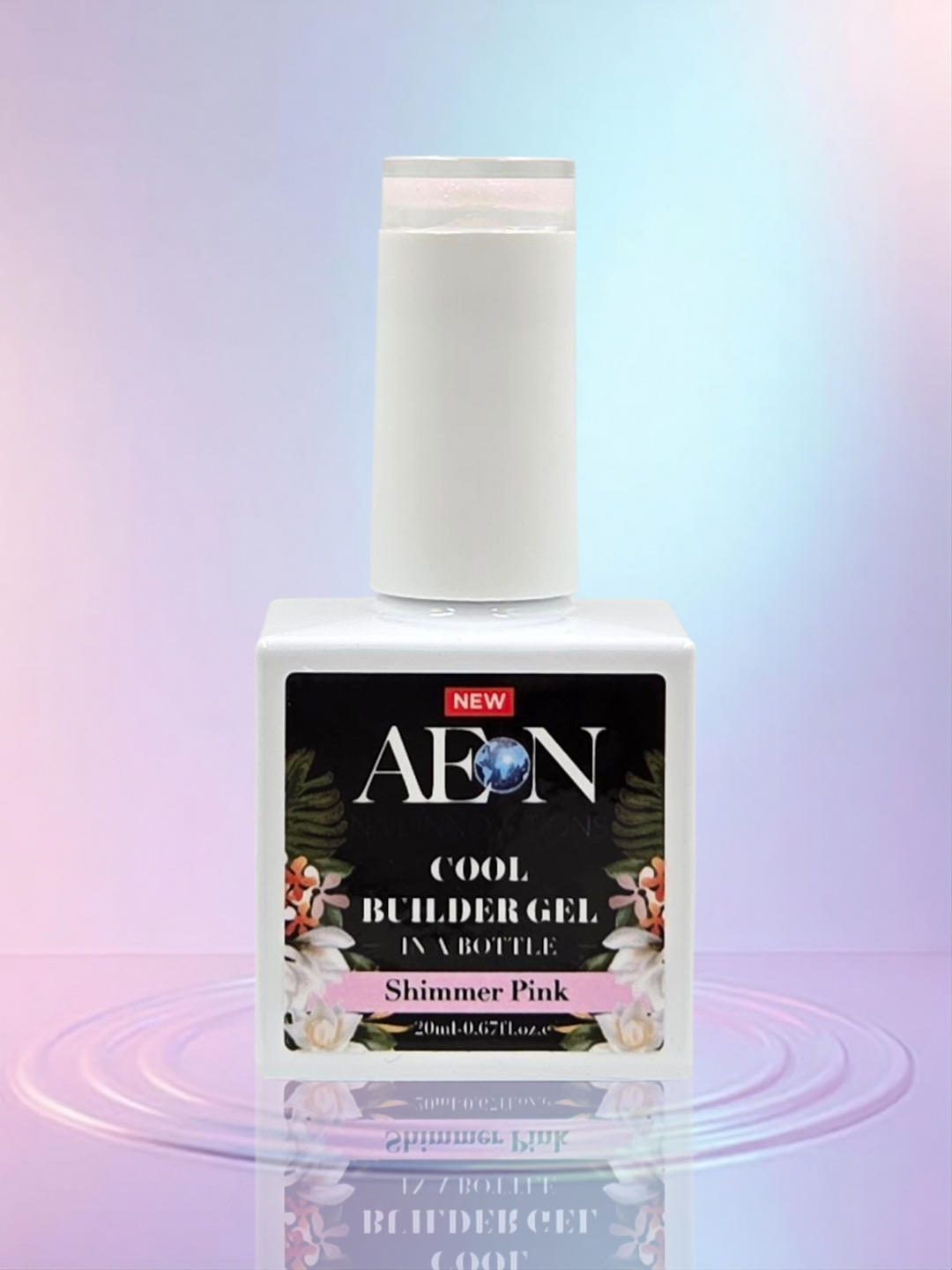 AEON BIAB Cool Builder Gel 20ml - Shimmer Pink