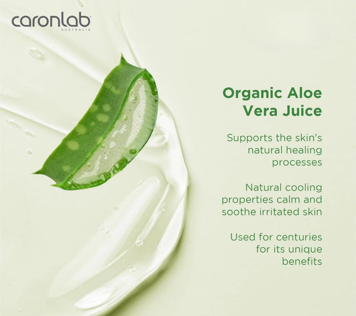 Caronlab Aloe Vera Gel 300ml – Hydrating & Soothing Gel for Waxing, Sunburn, Laser & Irritated Skin